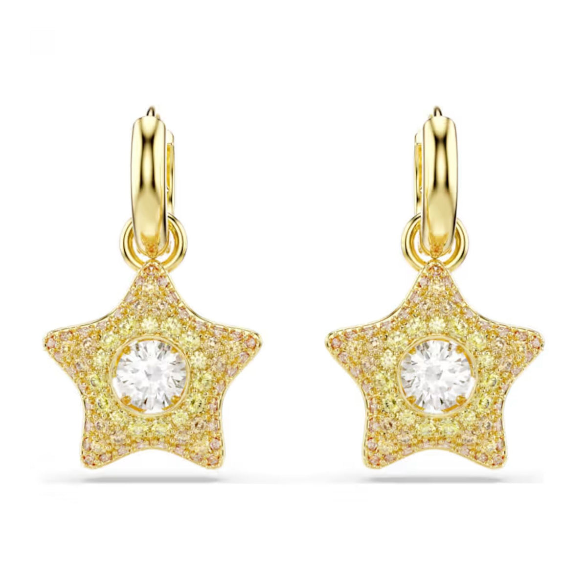 Swarovski Sublima korvakorut, keltakullattu ja eriväriset zirkonit, 5755274