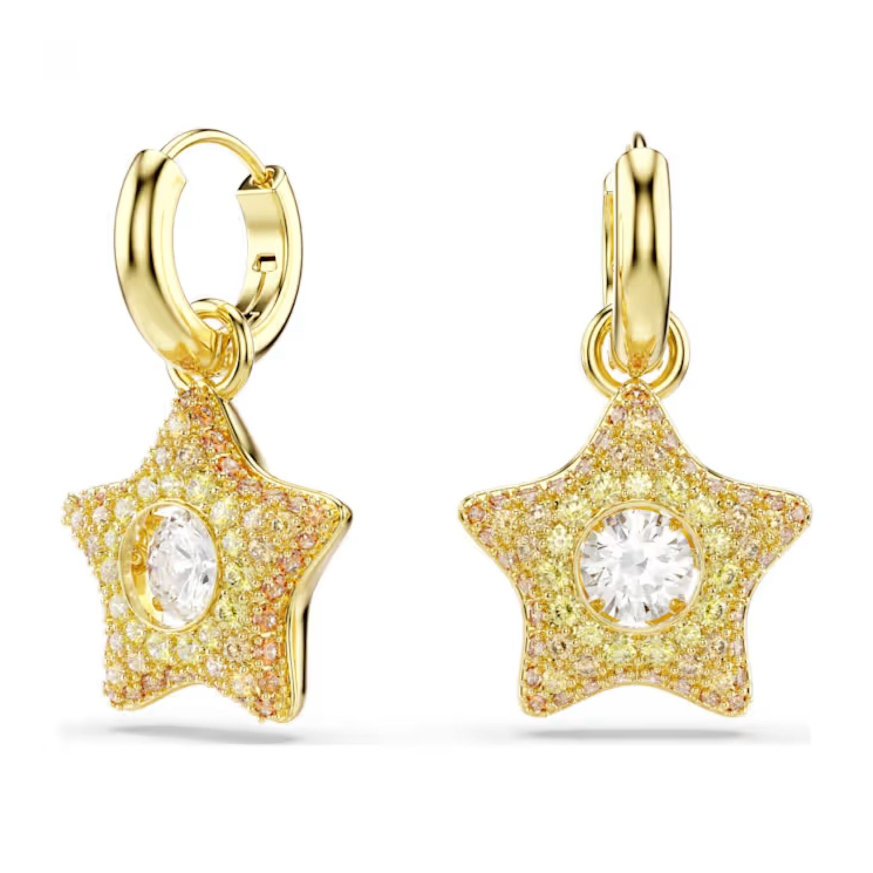 Swarovski Sublima korvakorut, keltakullattu ja eriväriset zirkonit, 5755274