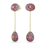 Swarovski Sublima korvakorut, keltakullattu ja punaiset zirkonit, 5752891