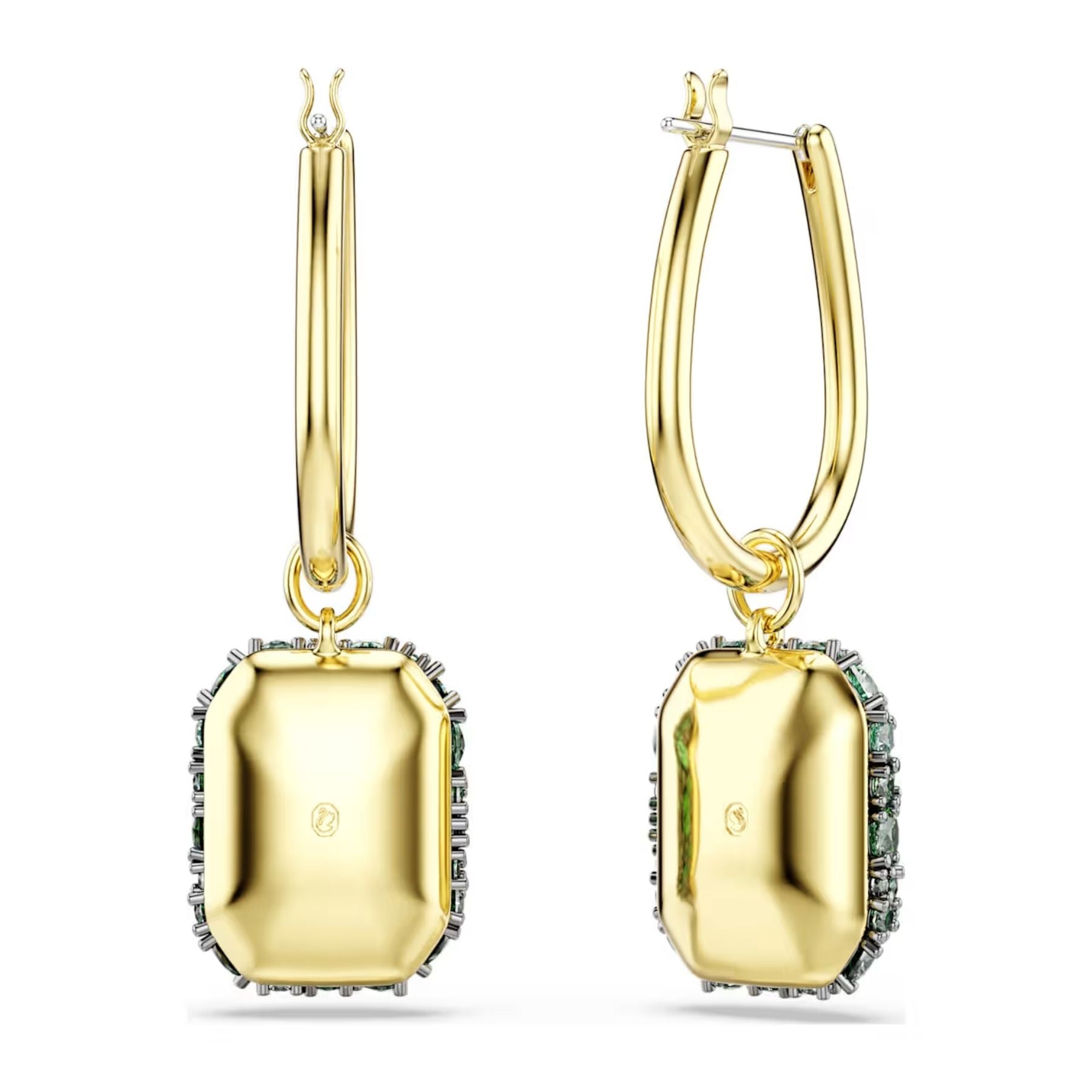 Swarovski Sublima korvakorut, keltakullattu ja vihreät zirkonit, 5752890