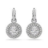 Swarovski Sublima korvakorut, vaalea metalli ja kirkkaat kristallit, 5738193