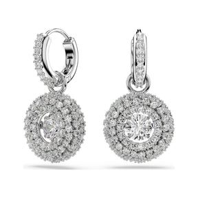 Swarovski Sublima korvakorut, vaalea metalli ja kirkkaat kristallit, 5738193