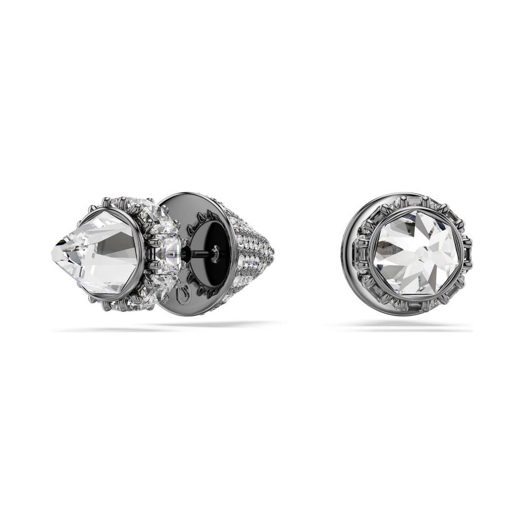 Swarovski Sublima korvakorut, tumma metalli kirkkailla kristalleilla 5723185