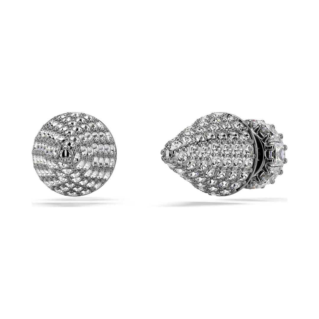 Swarovski Sublima korvakorut, tumma metalli kirkkailla kristalleilla 5723185
