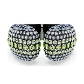 Swarovski Sublima rannekoru, tumma metalli ja eri väriset kristallit