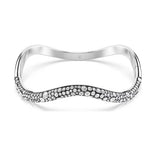 Swarovski Sublima rannekoru, vaalea metalli ja kirkkaat kristallit