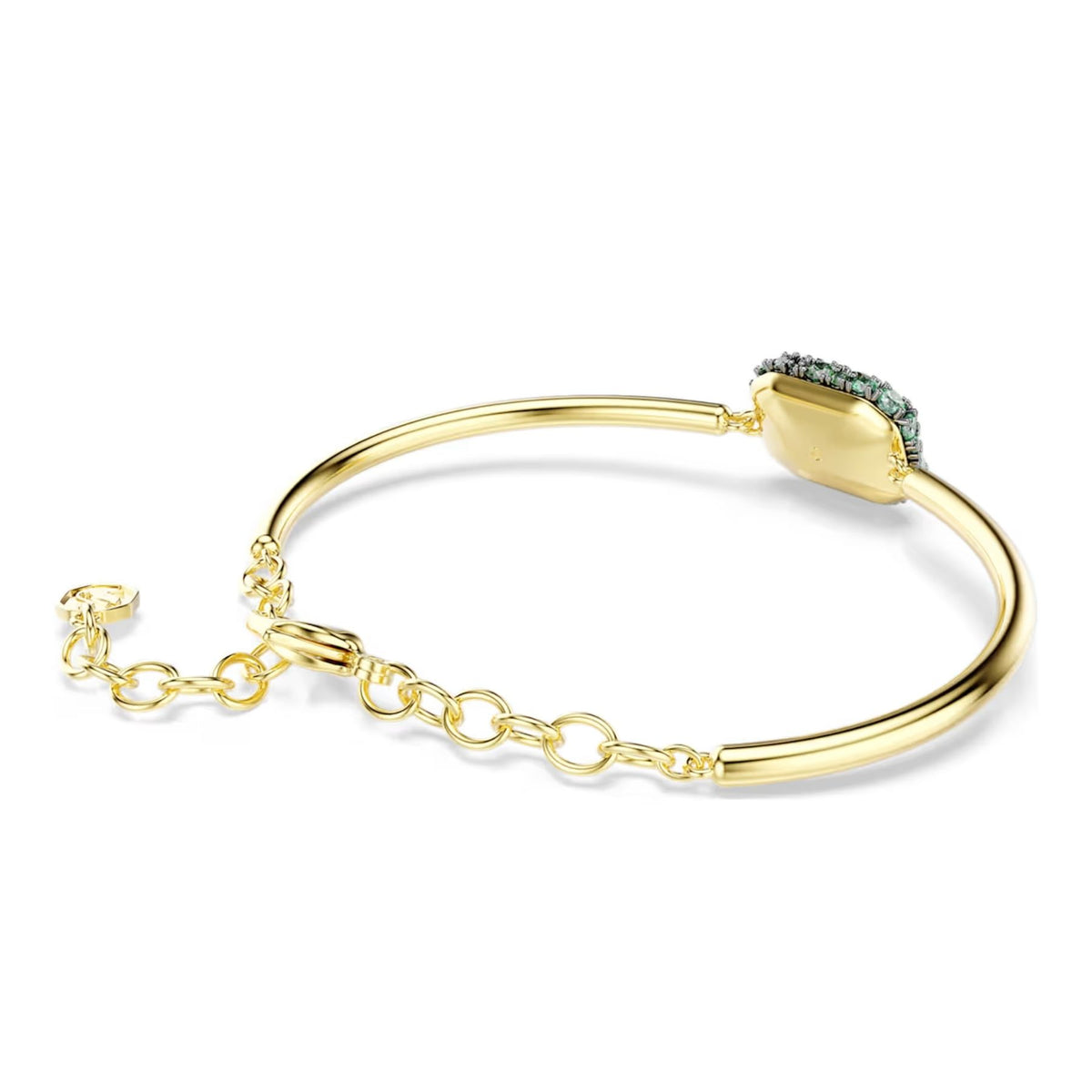 Swarovski Sublima rannerengas, keltakullattu ja vihreät zirkonit, 5758457
