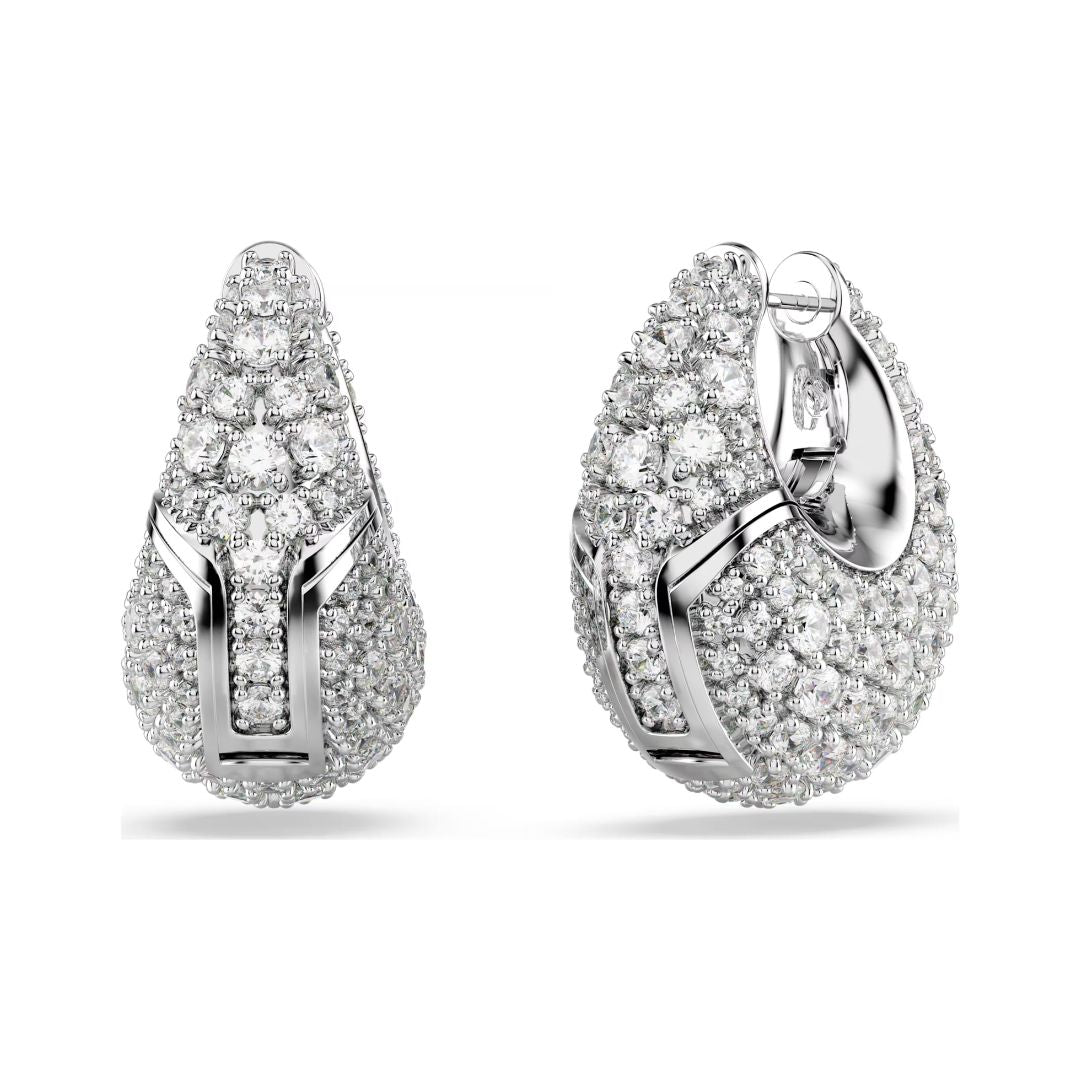 Swarovski Sublima rengaskorvakorut, vaalea metalli ja kirkkaat kristallit 5732281