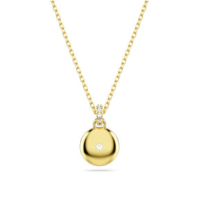 Swarovski Sublima riipus, keltakullattu ja kirkkaat kristallit, 5683443