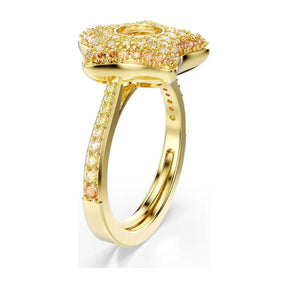 Swarovski Sublima sormus, keltakullattu ja eriväriset zirkonit, 5767345