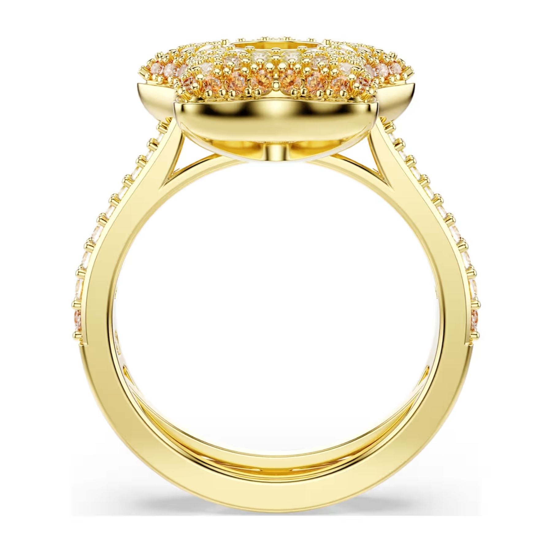 Swarovski Sublima sormus, keltakullattu ja eriväriset zirkonit, 5767345