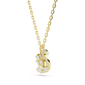 Swarovski Swan kaulakoru, keltakullattu ja kirkkaat zirkonit, 5754626