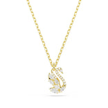 Swarovski Swan kaulakoru, keltakullattu ja kirkkaat zirkonit, 5754626