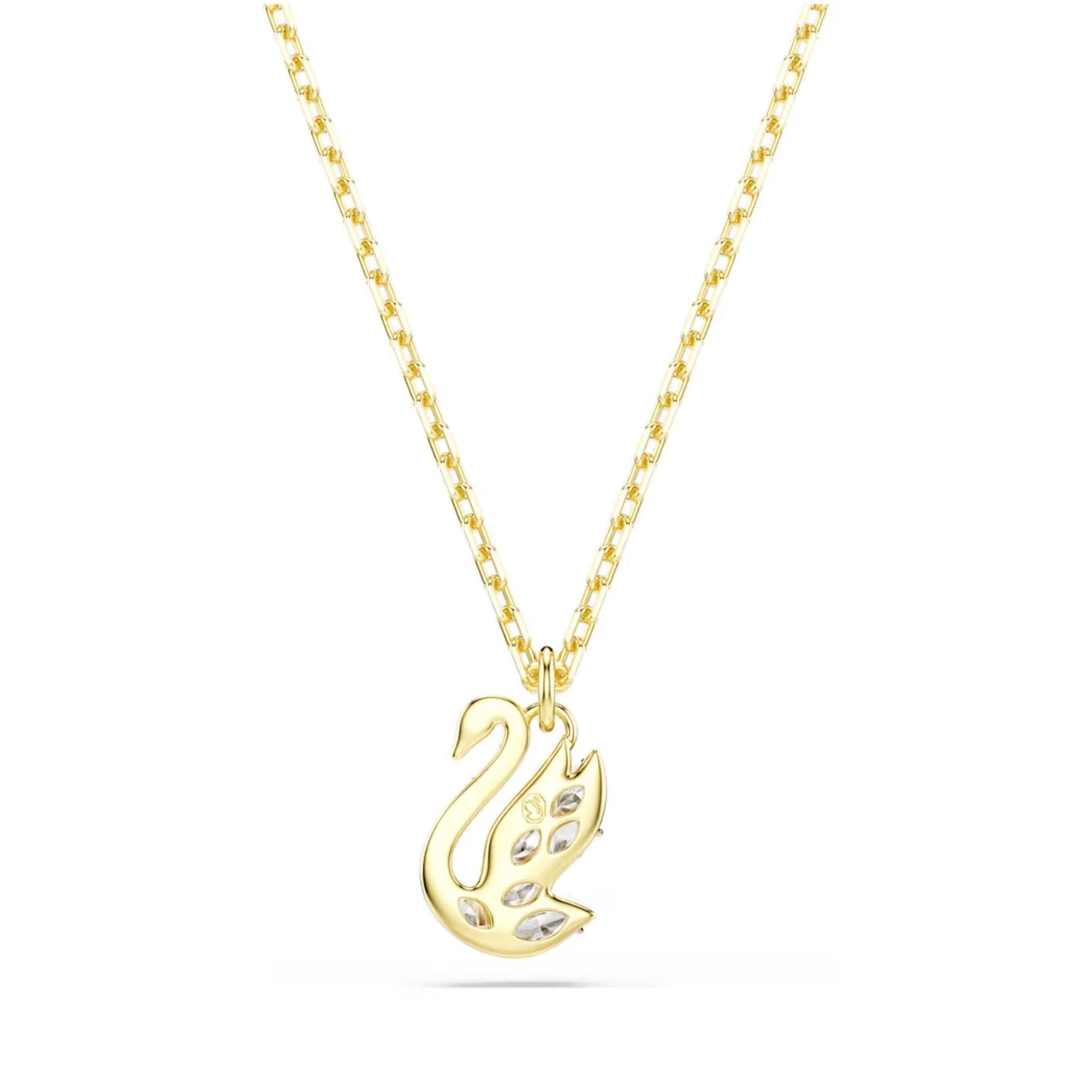 Swarovski Swan kaulakoru, keltakullattu ja kirkkaat zirkonit, 5754626