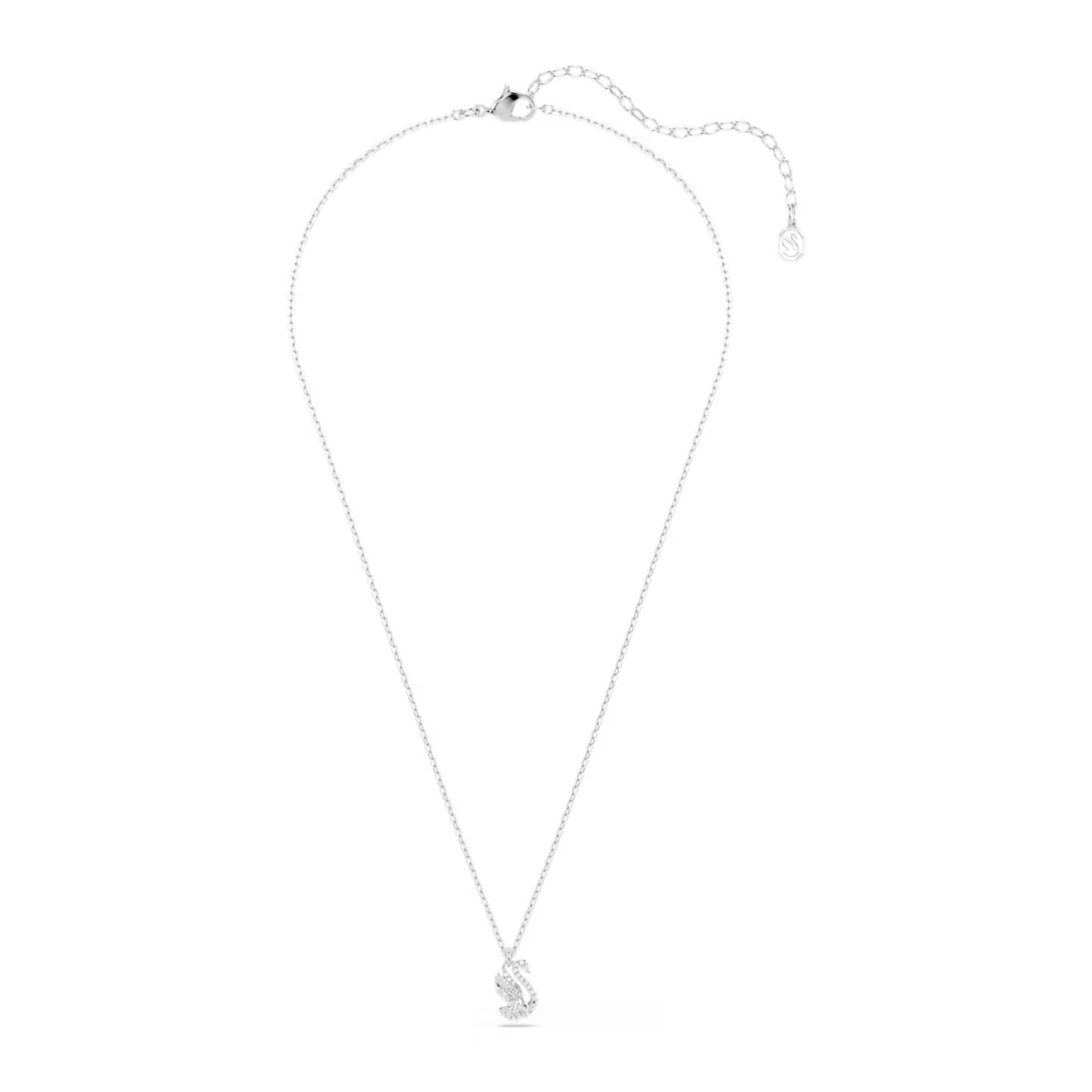 Swarovski Swan kaulakoru, vaalea metalli ja kirkkaat zirkonit, 5754347
