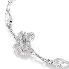 Swarovski Swan rannekoru, vaalea metalli ja kirkkaat zirkonit, 5758682