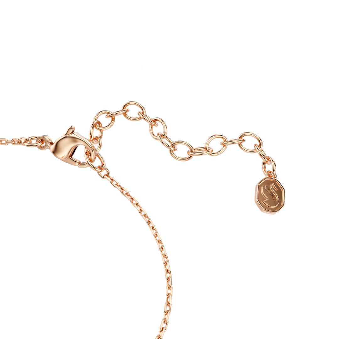 Swarovski Swan Bracelet, Rose Gold Finish and White Zircons, 5738202