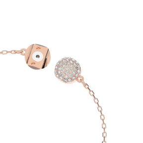 Swarovski Swan rannekoru, rosekullattu, kirkkaat ja vaaleanpunaiset zirkonit
