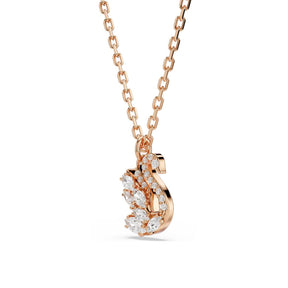 Swarovski Swan riipus, rosekullattu ja kirkkaat zirkonit, 5738203
