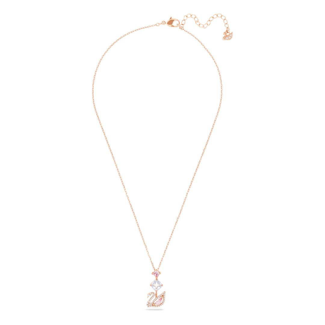 Swarovski Swan riipus, ruusukullanväri, vaaleanpunaiset ja kirkkaat kristallit, 5473024