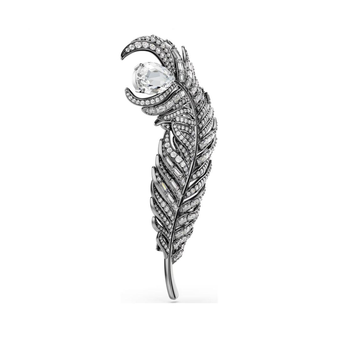 Swarovski Swan rintakoru, tumma metalli ja kirkkaat kristallit 5741558