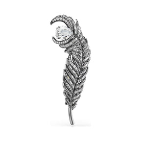 Swarovski Swan rintakoru, tumma metalli ja kirkkaat kristallit 5741558