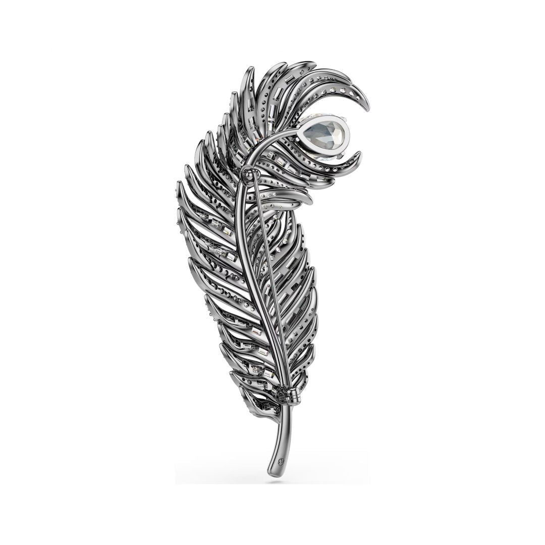 Swarovski Swan rintakoru, tumma metalli ja kirkkaat kristallit 5741558
