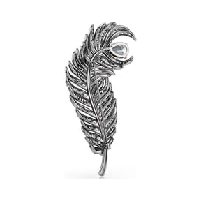 Swarovski Swan rintakoru, tumma metalli ja kirkkaat kristallit 5741558