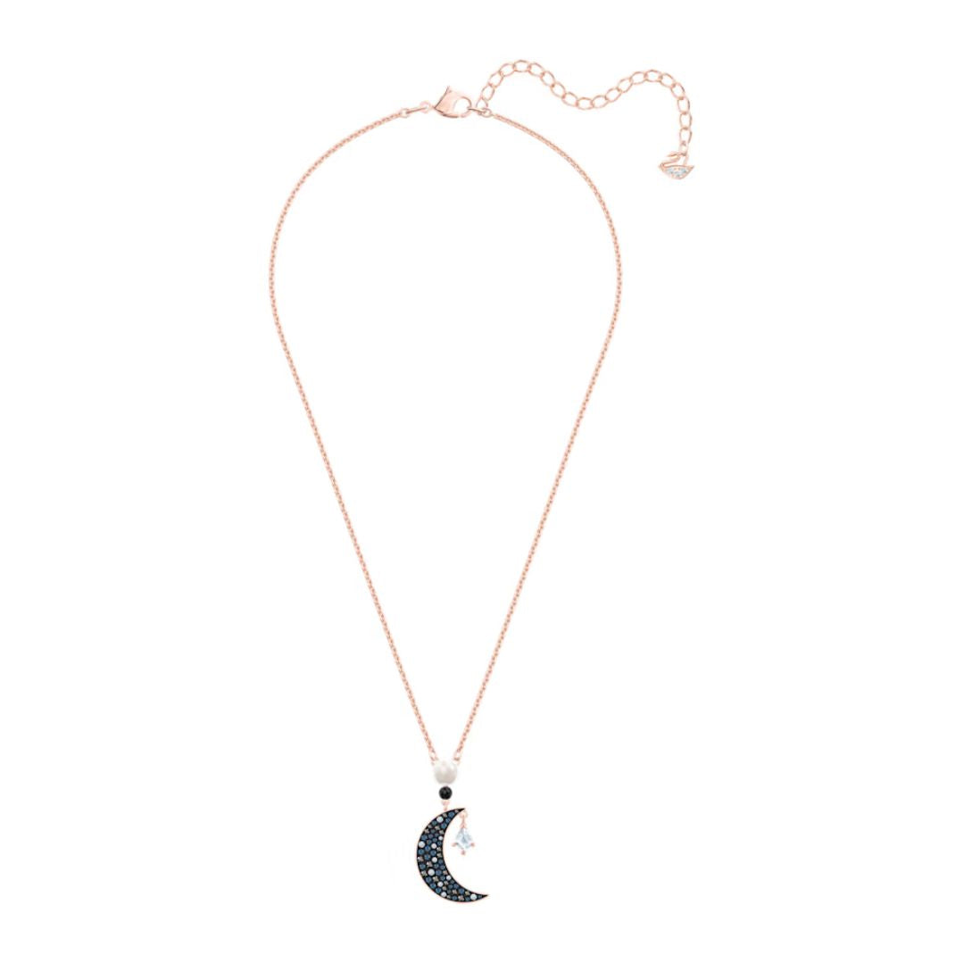 Swarovski Crystal Moon and Stars Double-Strand Y Necklace | Ross-Simons