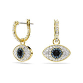 Swarovski Symbolica Evil Eye korvakorut, keltakullan värinen ja eriväriset kristallit 5692163