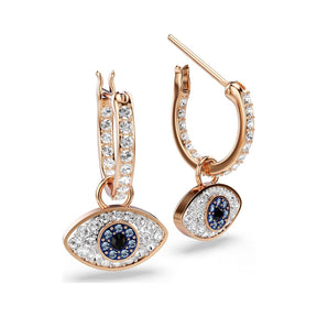 Swarovski Symbolica Evil Eye korvakorut, rosekullattu ja eriväriset kristallit, 5736982