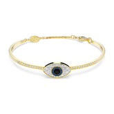 Swarovski Symbolica Evil Eye rannekoru, keltakullanväri ja eri väriset kristallit
