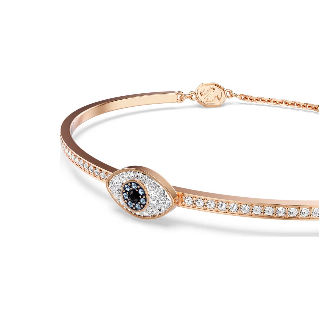 Swarovski Symbolica Evil Eye rannekoru, rosekullattu ja eri väriset kristallit