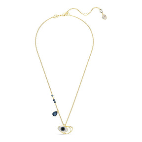 Swarovski Symbolica Evil Eye riipus, keltakullan värinen ja eriväriset kristallit 5692178