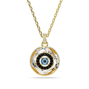 Swarovski Symbolica Evil Eye riipus, keltakullanvärinen ja eri väriset kristallit 5692169