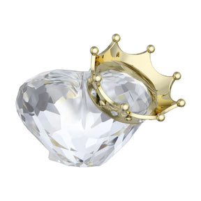 Swarovski Symbolica Heart with Crown -kristallifiguuri, 5692958