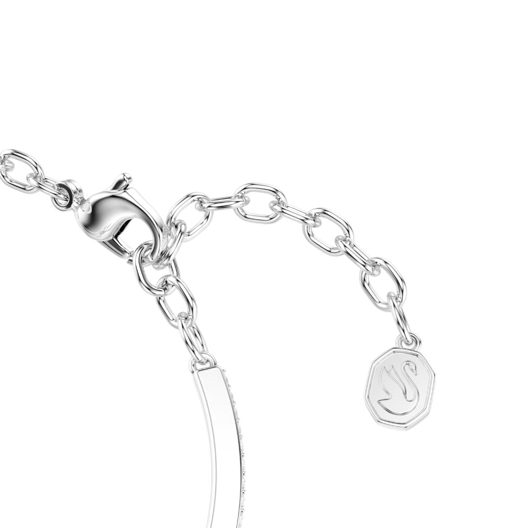 Swarovski Symbolica Horse Shoe Bangle, White Zircons and Blue Crystal,