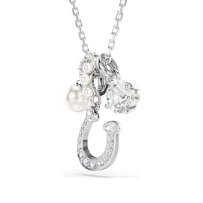 Swarovski Symbolica Horse shoe riipus, kirkkaat kristallit ja valkoiset helmet, 5736247