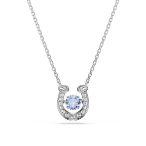 Swarovski Symbolica Horse shoe riipus, kirkkaat zirkonit ja sininen kristalli, 5746562