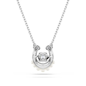 Swarovski Symbolica Horse shoe riipus, kirkkaat zirkonit ja valkoiset helmet, 5736972
