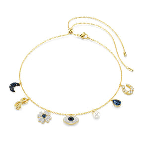 Swarovski Symbolica choker kaulakoru, keltakullanvärinen ja eri väriset kristallit, 5692164