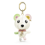 Swarovski Teddy avaimenperä, keltakullattu, nahka ja kristallit, 5734069