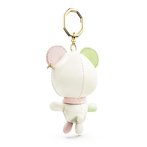 Swarovski Teddy avaimenperä, keltakullattu, nahka ja kristallit, 5734069