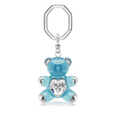 Swarovski Teddy avaimenperä, ruostumaton teräs ja siniset kristallit, 5733826