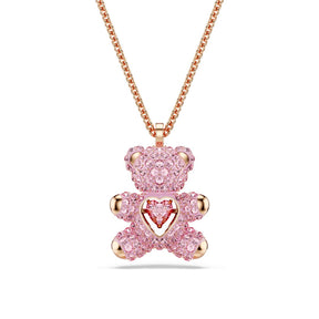 Swarovski Teddy riipus, ruusukullanväri ja Vaaleanpunaiset kristallit, 5642976
