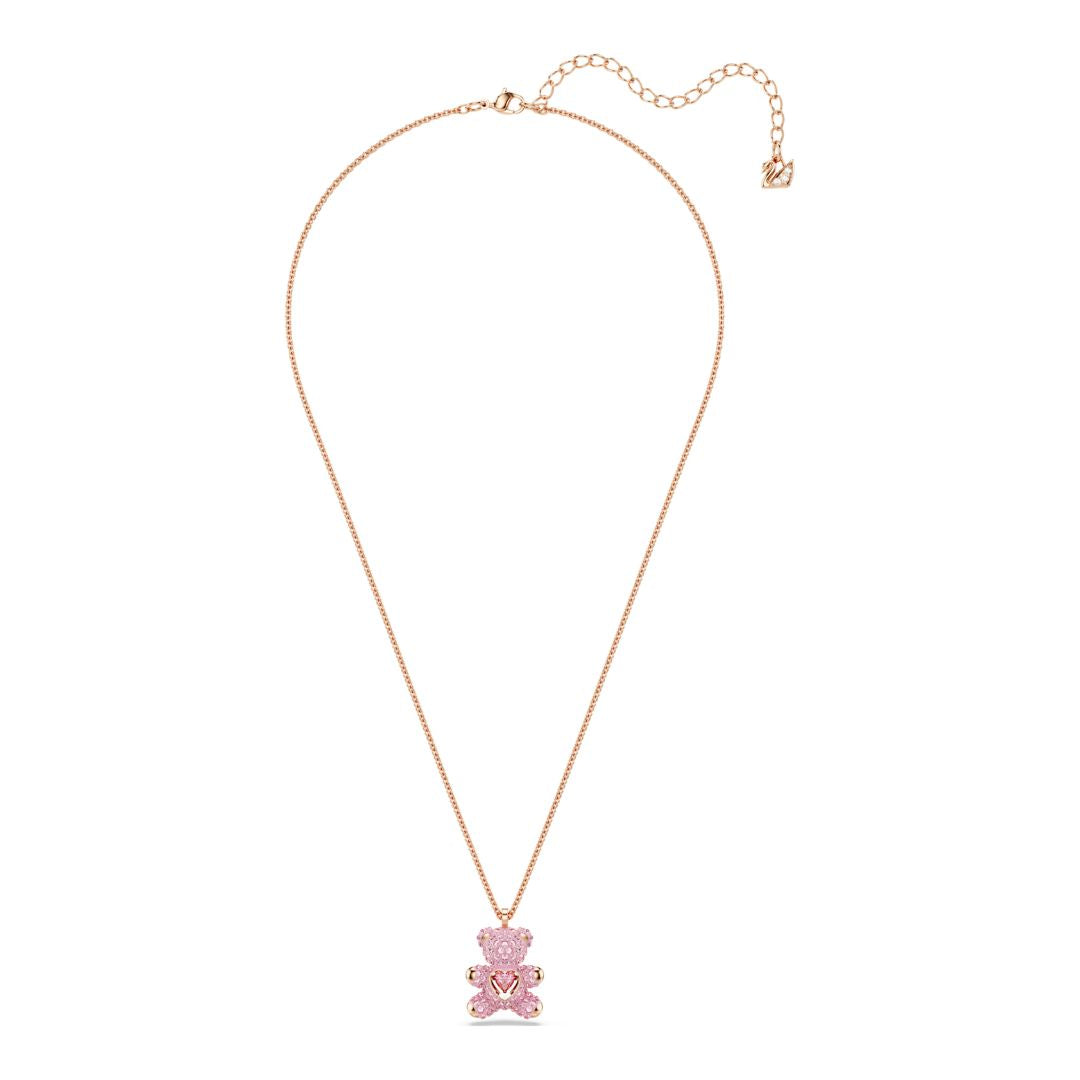 Swarovski Teddy riipus, ruusukullanväri ja Vaaleanpunaiset kristallit, 5642976