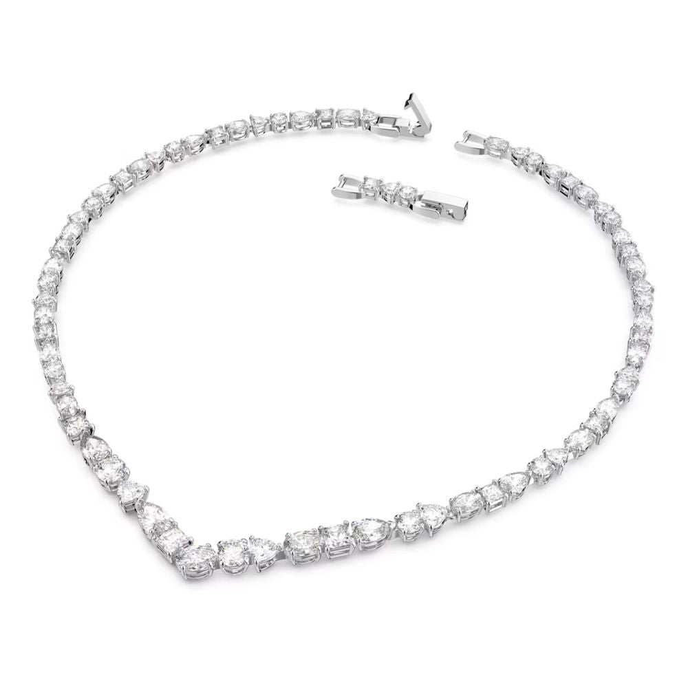 Sterling Silver Art Deco CZ Statement Tennis Necklace #N1396 – BERRICLE