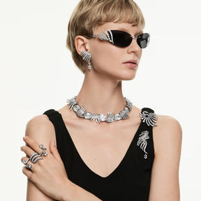 Swarovski The Vienna Collection kaulakoru, tumma metalli kirkkailla kristalleilla 5709259