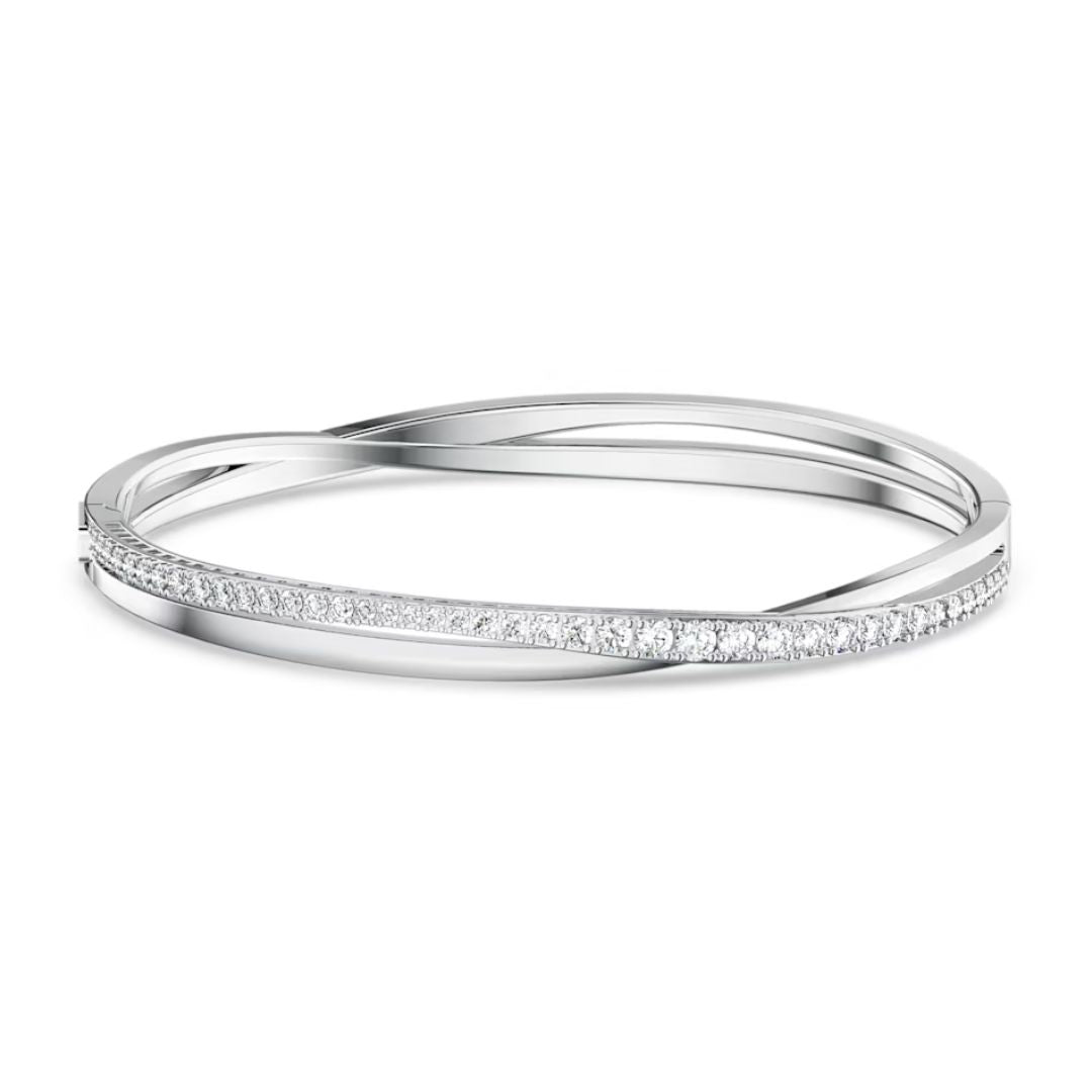 スワロフスキー 5223395 SWAROVSKI Ethic Bangle Sublima bangle, White, Rhodium plated | Swarovski