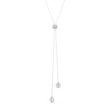 Swarovski Una Angelic Y kaulakoru, vaalea metalli ja kirkkaat kristallit, 5733067